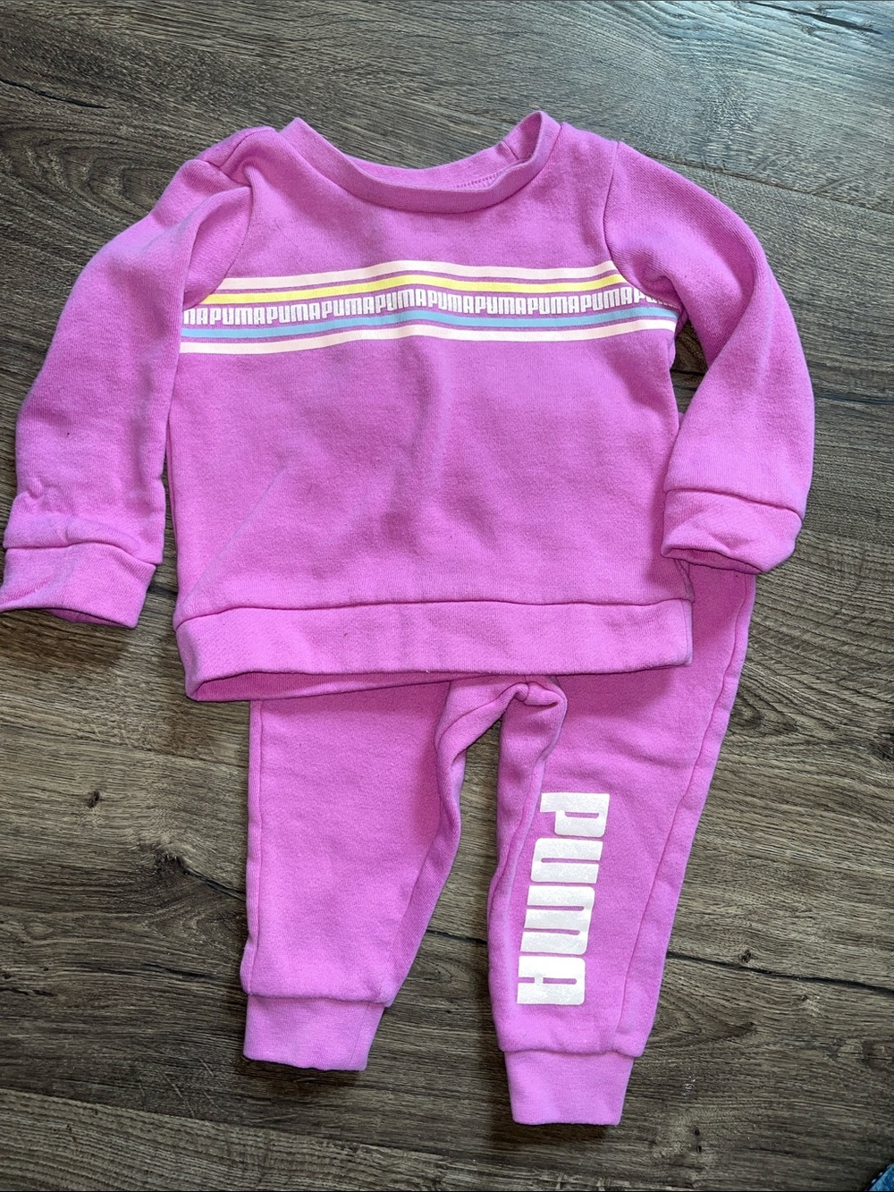 Puma Crewneck Sweatshirt & Joggers Set size 18mos